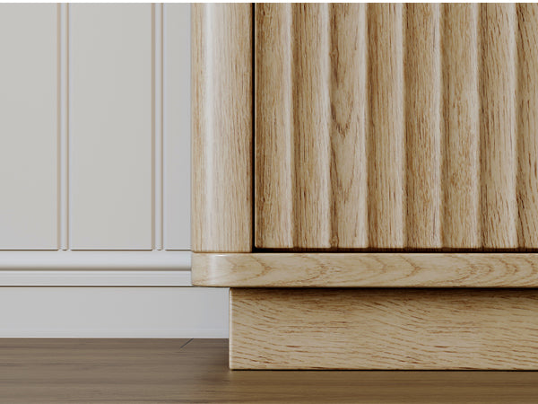 Evermagin Fluted 5 Drawers Dresser, 47" Tall Wooden Dressers Storage Organizer,Modern Chest of Drawers for Bedroom with Deep Storage, Living Room,Entryway, Natural Oak